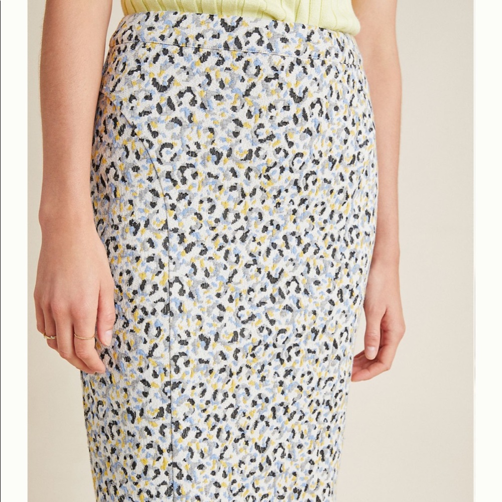 Maeve Leopard Jacquard Skirt - Picture 4 of 7